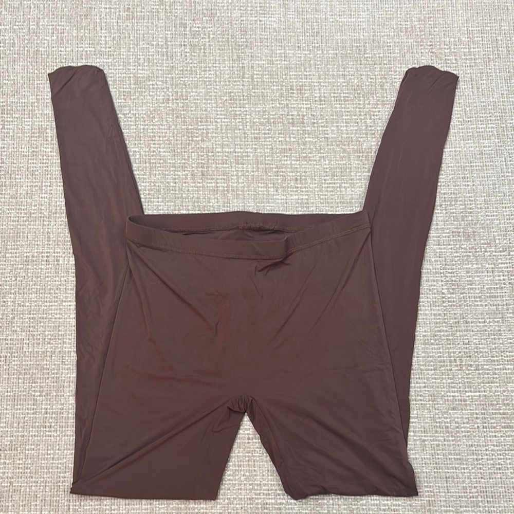 🖤SOLD🖤 NAKED WARDROBE Footed Legging Brown Size Large